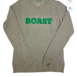 Boast Heather Gray Sweatshirt unisex size XL